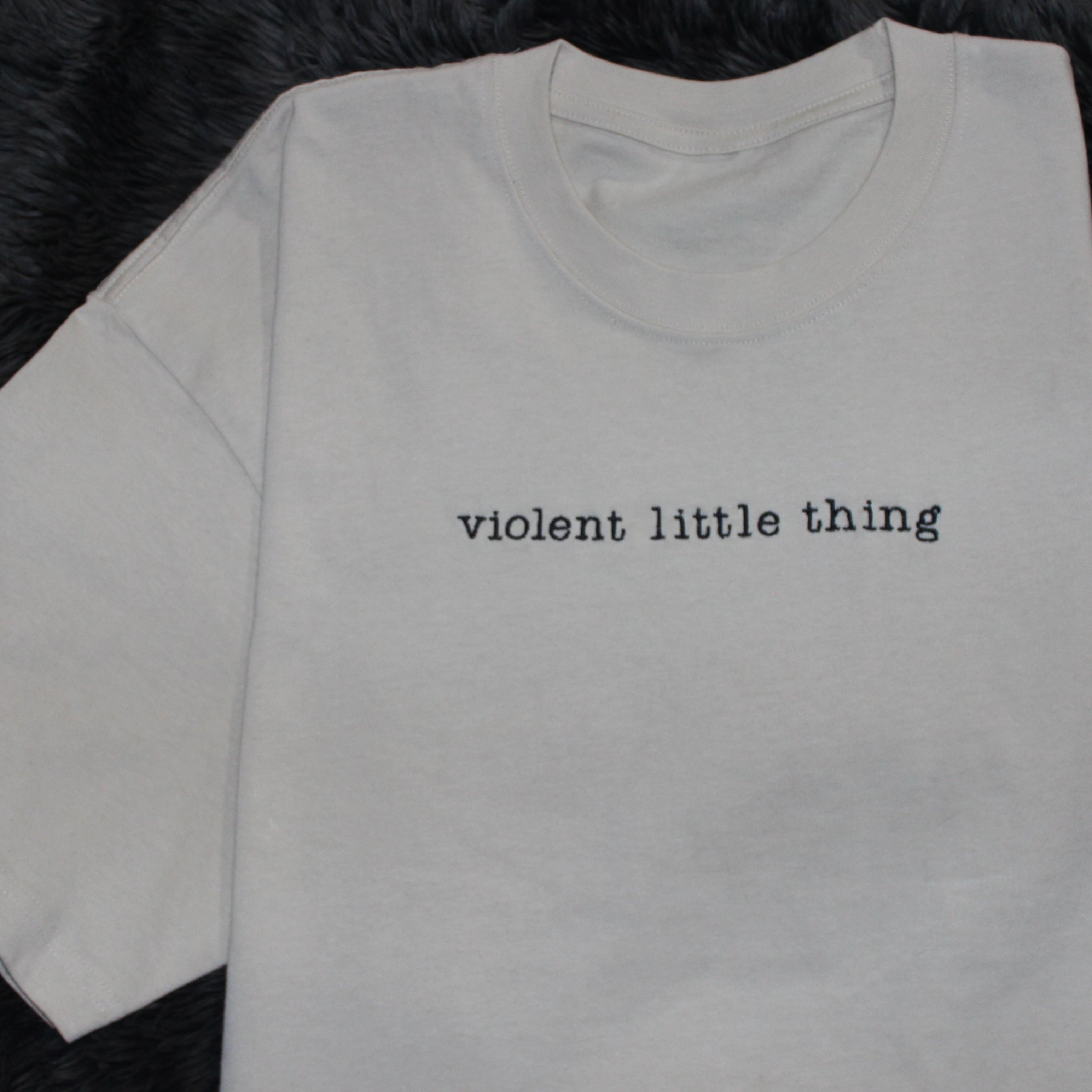 ★DNSR★ Violent T-shirt white Violent Little Thing - Shirt – Bookly Bonds